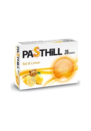 Pasthıll Bal ve Limon 24 Adet Boğaz Pastili