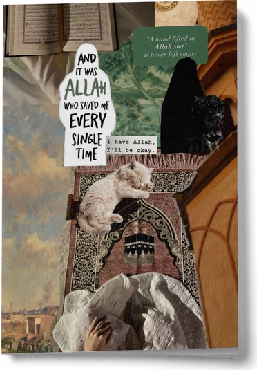 Kolaj Serisi 4 - Allah Benimle Mini Defter Çok Renkli