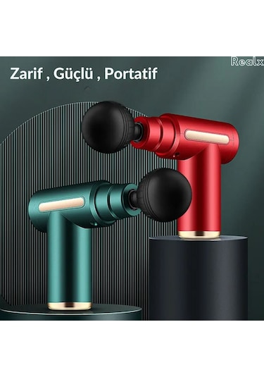 Realx 4 Başlıklı 6 Kademeli Titreşimli Şarjlı Mini Masaj Aleti