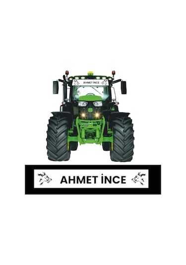 Traktör Özel Kurtlu Güneşlik Yazısı Cam Sticker