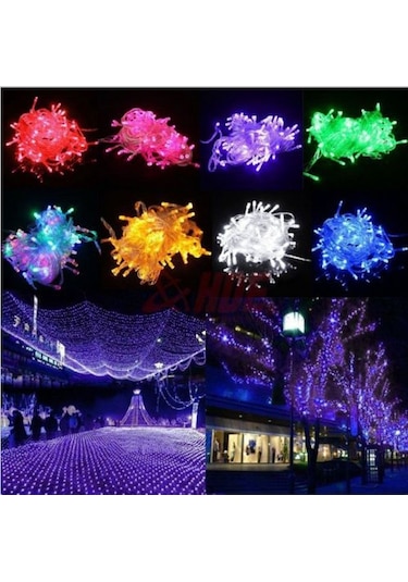 Sabit - Animasyonlu | 10 Metre İp Led Işık Yılbaşı Süs Işık Mavi