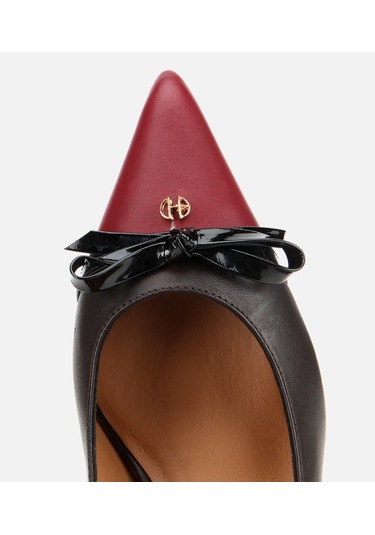 Hotiç Kadın Deri Bordo Fiyonk Detaylı İnce Topuklu Stiletto 01ayh313670a784 Bordo