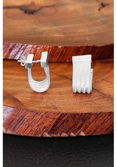 Gümüş Trabzon Hasırı Takımı Yüzük Küpe 5 Sıra Kolye Ve 11 Sıralı