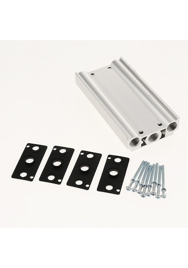 Suntek 3 İstasyonlu Manifold Bloğu Pnömatik Manyetik Valf 4f