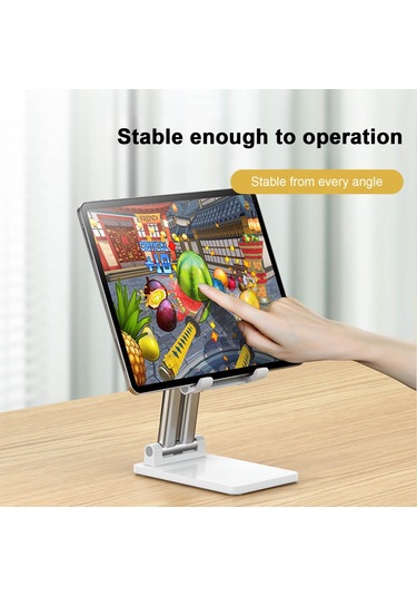 Springsun Ayarlanabilir Katlanabilir Telefon Tablet Desteği - Masaüstü Tutucu Ve Açı/yükseklik Ayarlı Evrensel Stand Siyah