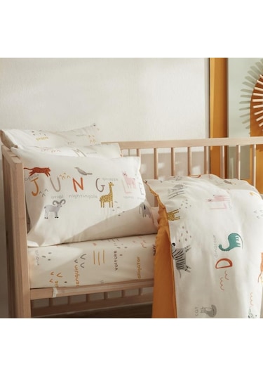 Karaca Home Jungle Bej Bebek Nevresim Takımı