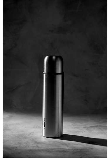 Cooker 750 Ml Çift Kat Paslanmaz Çelik Termos 12/24 Saat Isı Koruma, Sızdırmaz Gri