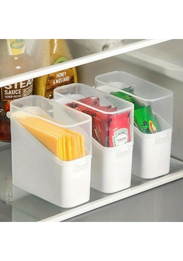 1 Adet Büyük Kapasiteli Peynir Saklama Kabı Hava Geçirmez Gıda Saklama Kabı Kapaklı Dilim Peynir Tutucu Buzdolabı Koku Şeffaf Düzenleyici Şeffaf