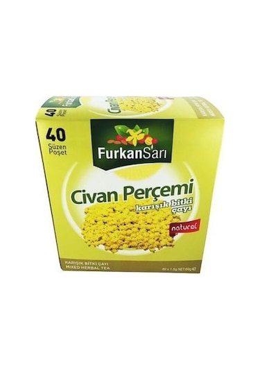 Furkan Sarı Civan Perçemi Karışık Bitki Çayı Süzen Poşet 40 x 1.5 G