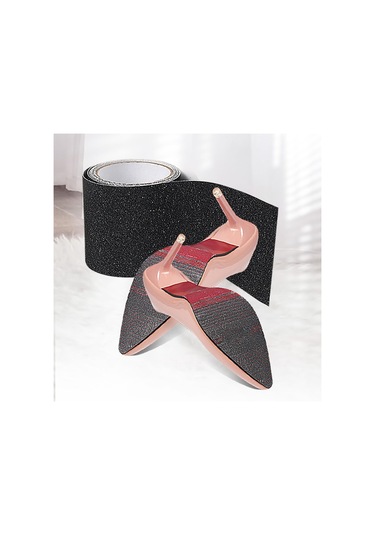 Suntek Taban Çıkartmaları Aksesuarlar Ayakkabı Kare Siyah-10x100cm Siyah