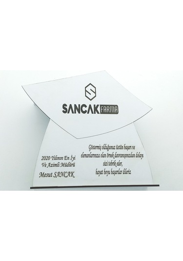 Ödül Derece Başarı Anı Hediye Plaketleri Beyaz