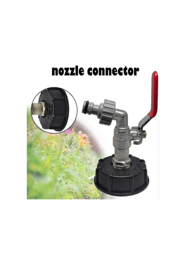 Tank Musluğu 1000l S60x6 Ibc Musluk Bağlantısı 1/2" Hortum Bağlantısı, Tahliye Tankı Adaptörü, Bahçe Musluğu İçin, Tank Adaptörü İçin 1 Adet A