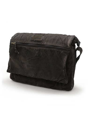 Dark Cotton 8128 Kanvas Omuz Postacı Kahve 15.6 İnç Laptop Çanta