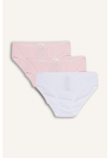 Defacto Kız Çocuk 3lü Slip Külot G1810a825hspn69 Pembe