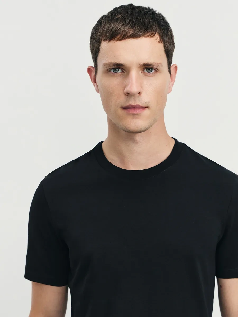 Zarına Spor İçin Düz Renkli Uzun Tişört 246052498 Siyah