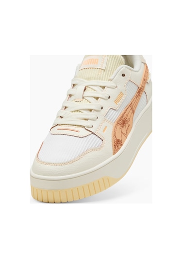 Puma Carina Street Lux Crafted F Kadın Beyaz Sneaker
