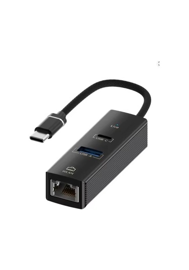 Usb-c Ethernet Çevirici Usb 3.0 + Type-c Dişi 100 Mbps Lan