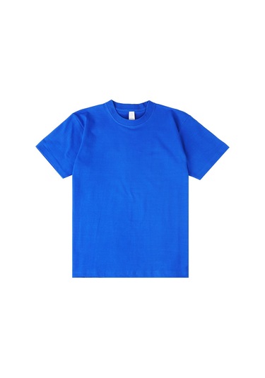 Yeni Japon Ağır Sıklet Düz Pamuklu Kısa Kollu Kraliyet Mavisi Kraliyet Mavisi