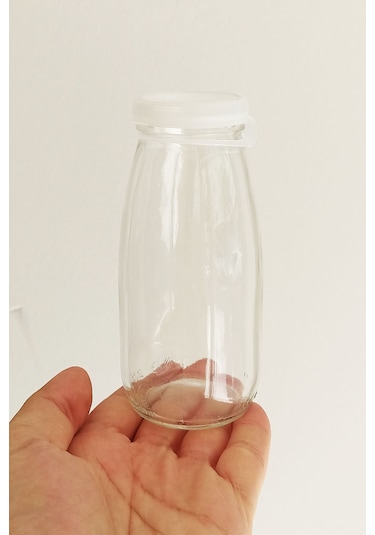Afracam Süt Ayran Şişesi Şeffaf 250 Ml Kapaklı Cam Şişe 30 Adet