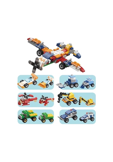 Kızılkaya İdeas Lego Araçlar 2in1 6 Lı Set 166 Parça Sm207b Gko
