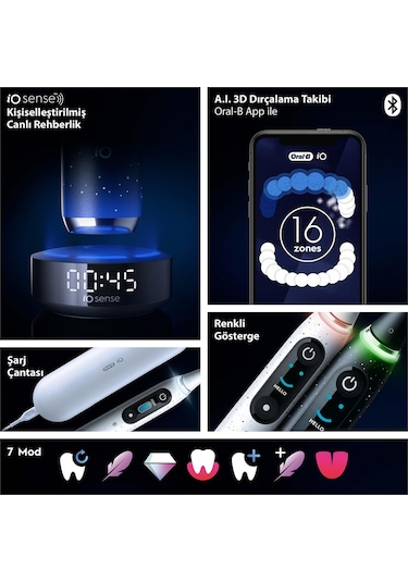 Oral-B iO 10 Şarjlı Diş Fırçası Kozmik Siyah