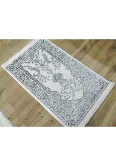 Enfora Halı Karya Akrilik Yumuşak Doku Seccade 78x125 Krem 09