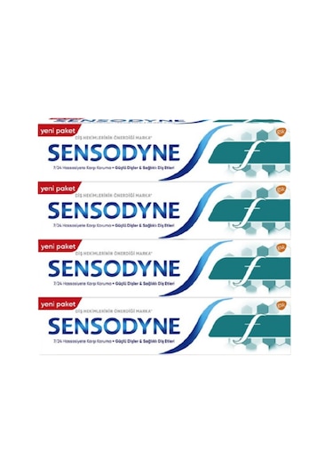 Sensodyne Günlük Koruma Florürlü Diş Macunu 4 x 75 ML