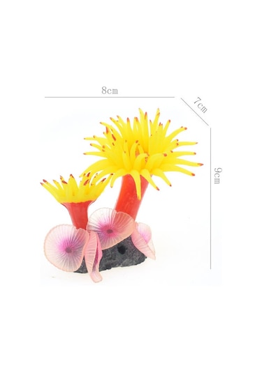 Sones Balık Tankı Akvaryum Simülasyon Peyzaj Deniz Dibi Yumuşakça Mercan Simülasyon Deniz Ağacı Silikon Süsler