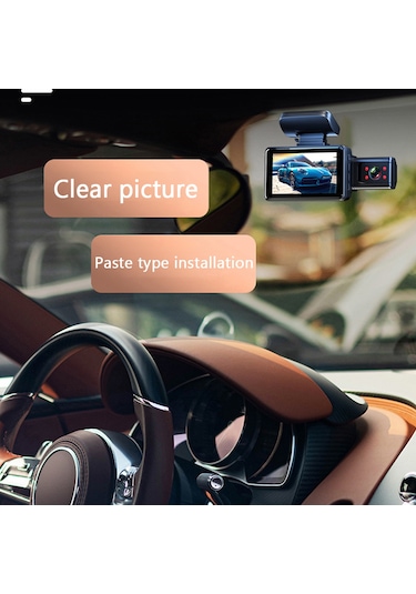 Wezone Araba İçi Ve Ön Kameralı Sürücü Kaydedici - 1080p Full Hd, 170 Görüş Açısı, Gece Görüşü, Çok Dillendirilmiş, Park Monitörü