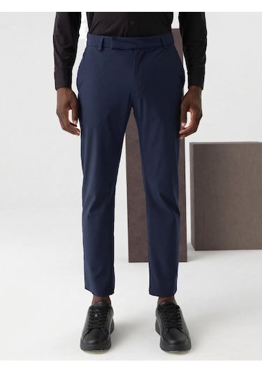 Isaora Comfy Technıcal Chıno Erkek Dark Navy Pantolon Isr5123 Lacivert