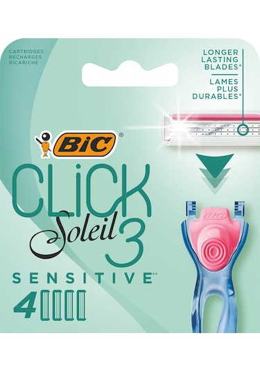Bic Click Soleil Sensitive Kadın Traş Bıcağı 4'lü
