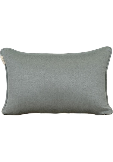 3'lü Çift Taraflı Keten Ve Kadife Görünümlü Kırlent Kılıfı Fitilli Su Yeşili-2433