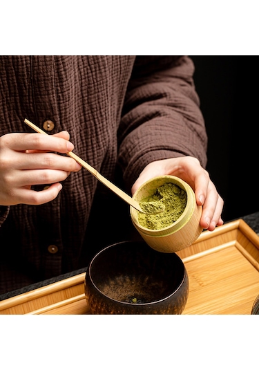 Suntek Matcha Kepçe Çay Gereçleri Craft Chashaku Oturma Stil-f