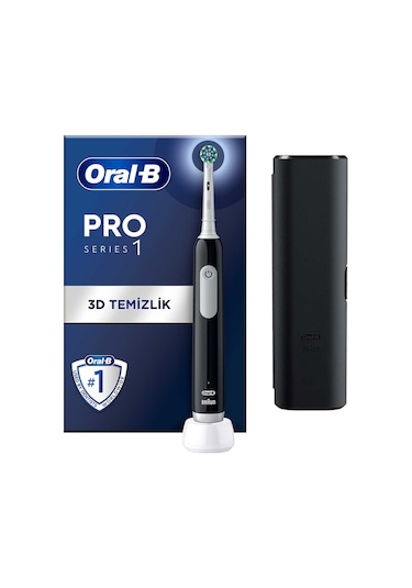 Oral-B Pro Series 1 Şarjlı 3D Diş Fırçası Siyah + Seyahat Kabı