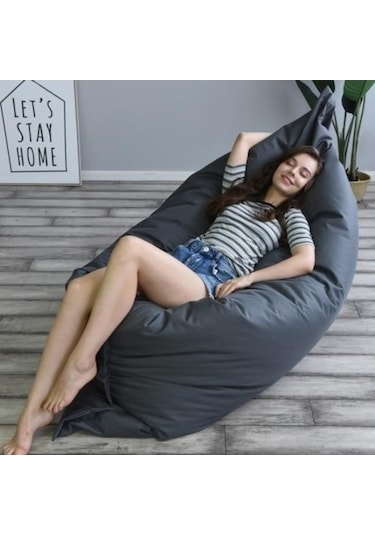 Willowhaven Yıkanabilir Fasulye Torbası Kapak - 100x140 Cm - Oturma Odası Kanepe Koruyucu Slipcover - Mor Ev Dekor Mor