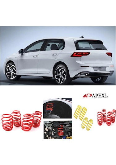 Vw Golf 8 2020-2023 Dizele Uyumlu Apexi 4cm Helezon Spor Yay