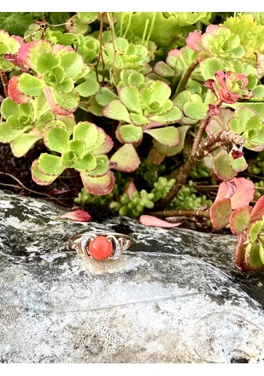 Elana Preslenmiş Koral İle Yüzük 189064390 Diğer