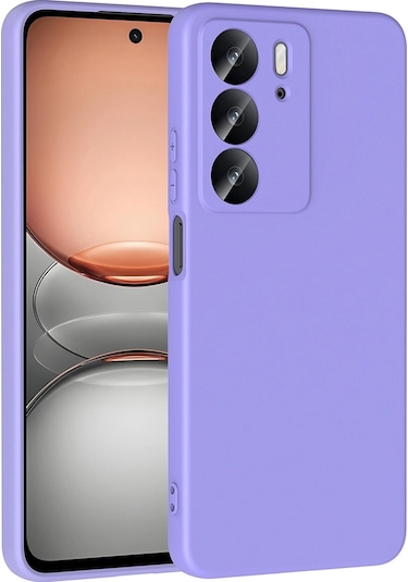 Realme C75 Kılıf Zore Mara Lansman Kapak Lila