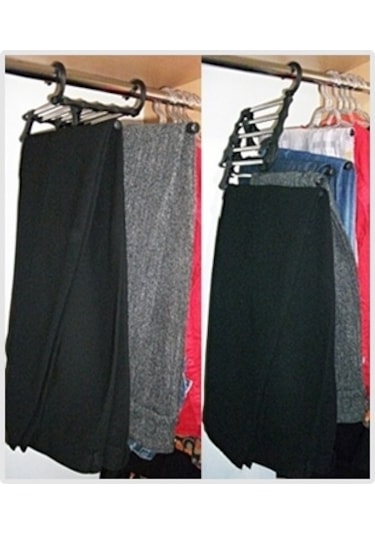 Büro Ev Ofis Düzeni İçin 5 Hazneli Model Pantolon Askısı Diğer