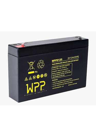 Akülü Araba Aküsü Kuru Tip Bakımsız 6 Volt 12 Amper--10--