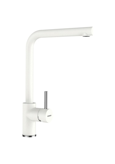 Schock Napos 539000 Alpina Beyaz Spiralsiz Granit Eviye Bataryası