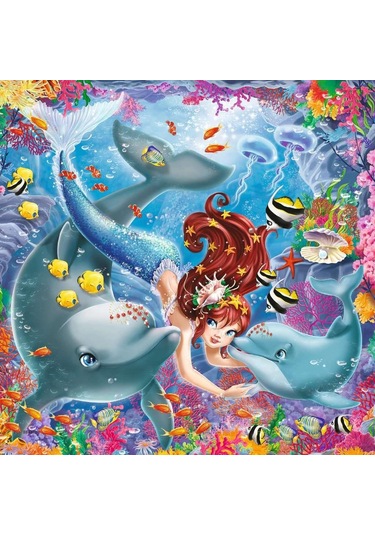 Ravensburger 3x49 Parça Puzzle Walt Disney Mermaid 080632