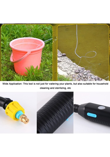 Gajeena Taşınabilir Elektrikli Bahçe Spreyleri - 3 Metre Hortumlu, 550mm Uzayan Şnorkelli, 2400mah Pil, 2 Püskürtme Modu İle Ev & Bahçe Kullanımı