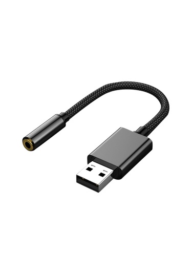 Usb - 3,5 Mm Ses Jakı Adaptörü Usb - Aux Ses Jakı Harici Stereo Ses Kartı Kulaklıklar, Hoparlörler, Ps4, Ps5, Pc, Dizüstü Bilgisayarlar, Masaüstü Bilgisayarlar İçin
