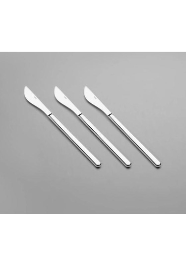 Nehir Sofia Sade Yemek Bıçağı 12'li Gri