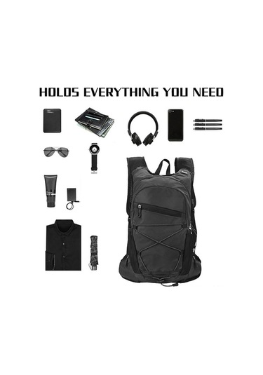 Didadodo Gece Görünürlü 8l Bisiklet Sırt Çantası - Koşu, Yürüyüş Ve Seyahat İçin Hidrasyon Çantası Siyah, Güvenli Koşu İçin Siyah