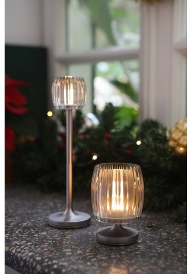 Stylistic Hari Waves Bistro Lamba Gümüş Beyaz Renkli