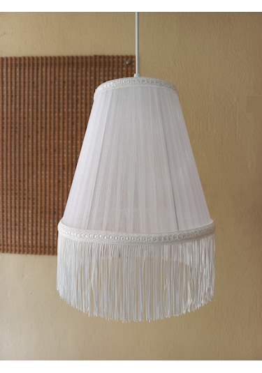 N-16 Beyaz Organze Yatak Odası Çocuk Ve Bebek Odası Avize Beyaz