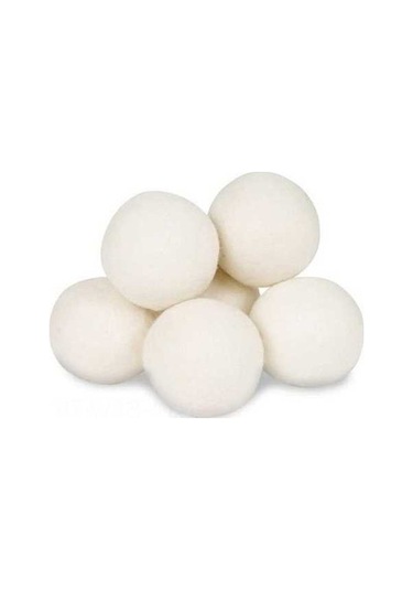 Besthome1 6 Adet Yumuşak Yün Kurutma Topu - Doğal Yün, Kısa Kurutma, Çamaşırları Korur Açık Sarı Açık Sarı