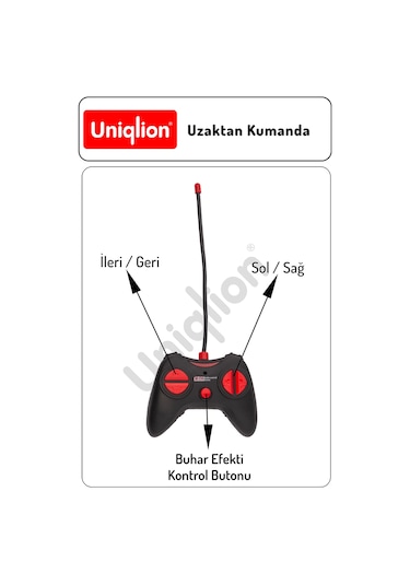 Buhar Efektli Işıklı Uzaktan Kumandalı Yarış Arabası